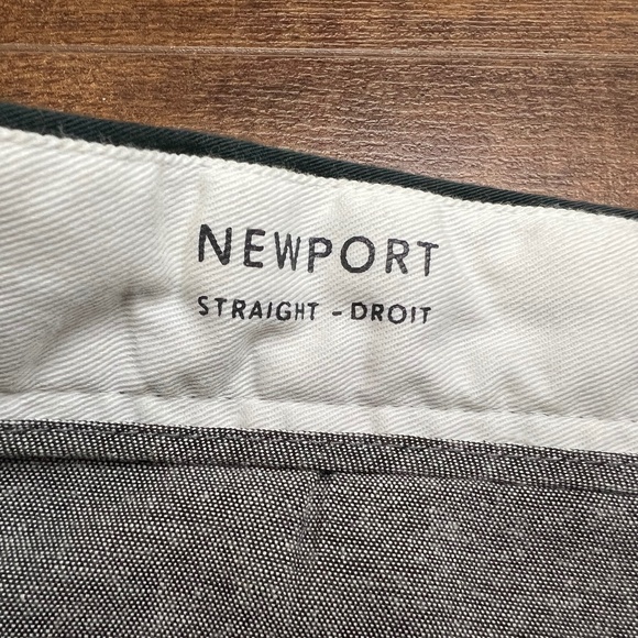 Frank And Oak Men’s Green Chino Pants Newport Straight Leg Cotton 32x32 NWT - Picture 8 of 12